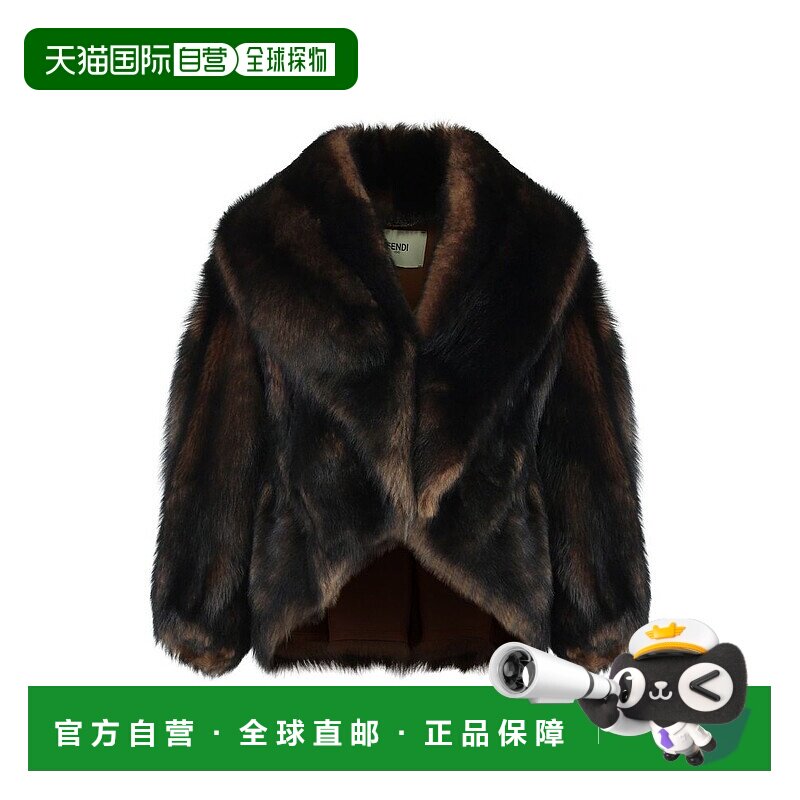 1h可退 香港直邮Fendi 芬迪 女士 人造皮草雙面夾克 FM5425AYLG