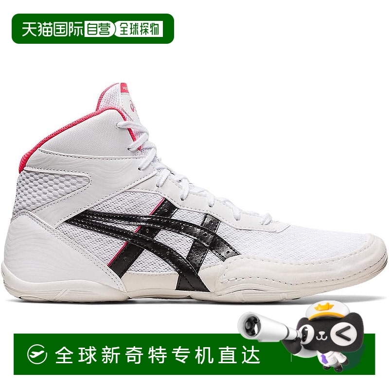 【日本直邮】亚瑟士 MATFLEX 7 男式摔跤鞋 1081A051 白色/粉色