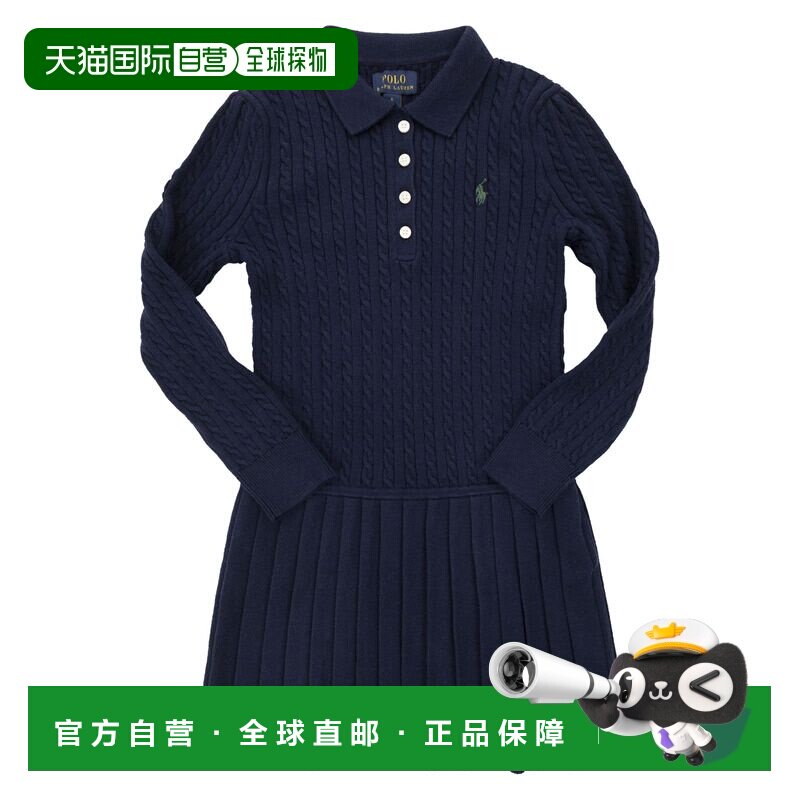 香港直邮PoloRalphLaurenPolo拉夫 劳伦女童连衣裙【付后1h可退】图片