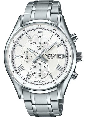 Casio卡西欧手表男三眼石英表防水男士简约商务BEM-512D-7AVDF