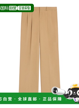 香港直邮CELINE 男士休闲裤 RP05K0S9102BG AW2025 棕色直筒裤