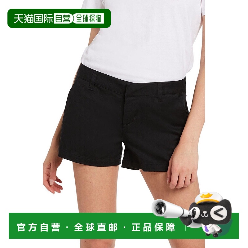 自营Volcom Frochickie Shorts Womens Black Cotton Flat Front