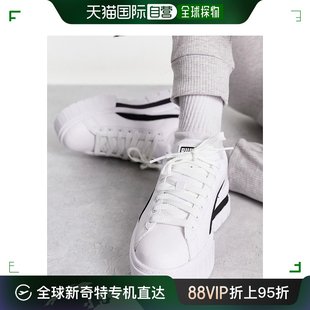 Puma 女士 白色 香港直邮潮奢 彪马 粗跟黑色运动鞋 Mayze