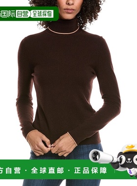 自营InCashmere Jersey Tipped Cashmere Sweater - brown 美国奥