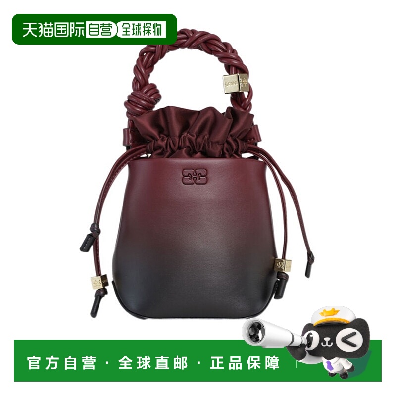 1h可退 香港直邮GANNI 女士单肩包 A6703730 AW2025 深棕色 渐变