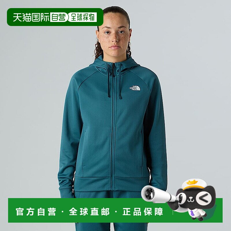 自营欧洲直邮北面 Reaxion 2.0女士拉链连帽外套 THE NORTH FACE
