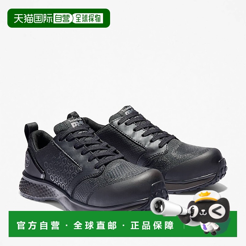 自营timberland女式Reaxion复合鞋头运动鞋，黑色 美国奥莱直发