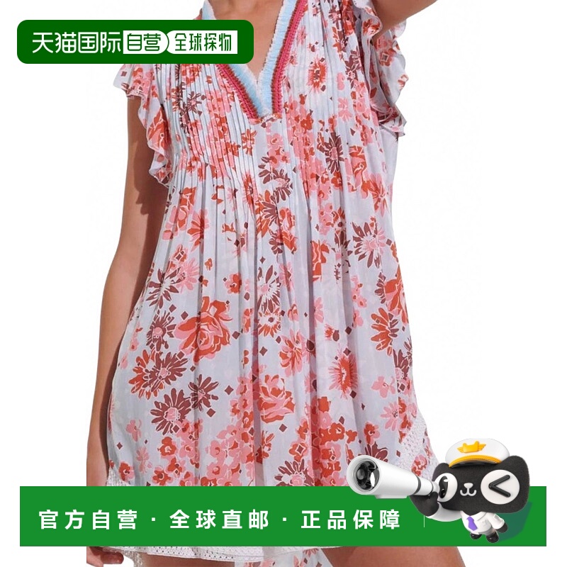 自营 poupette st barth女孩的Sasha迷你连衣裙蓝色90年代-蓝色90