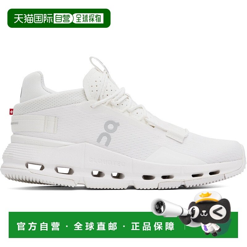 1h可退 香港直邮潮奢 On 女士 白色 Cloudnova 2 运动鞋 3WE30220