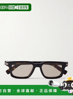 1h可退 香港直邮潮奢 zegna 杰尼亚 男士 D形框醋纤太阳眼镜 EZ02