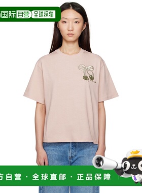 1h可退 香港直邮潮奢 Moncler 盟可睐 女士 粉色 Embroidered Che