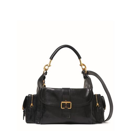 CHLOÉ 女士斜挎包 C24AS532N83001 AW2024 黑色 大号徽标相机包