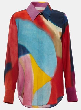 Chloe 蔻依 女士 印花真丝双绉衬衫 000767