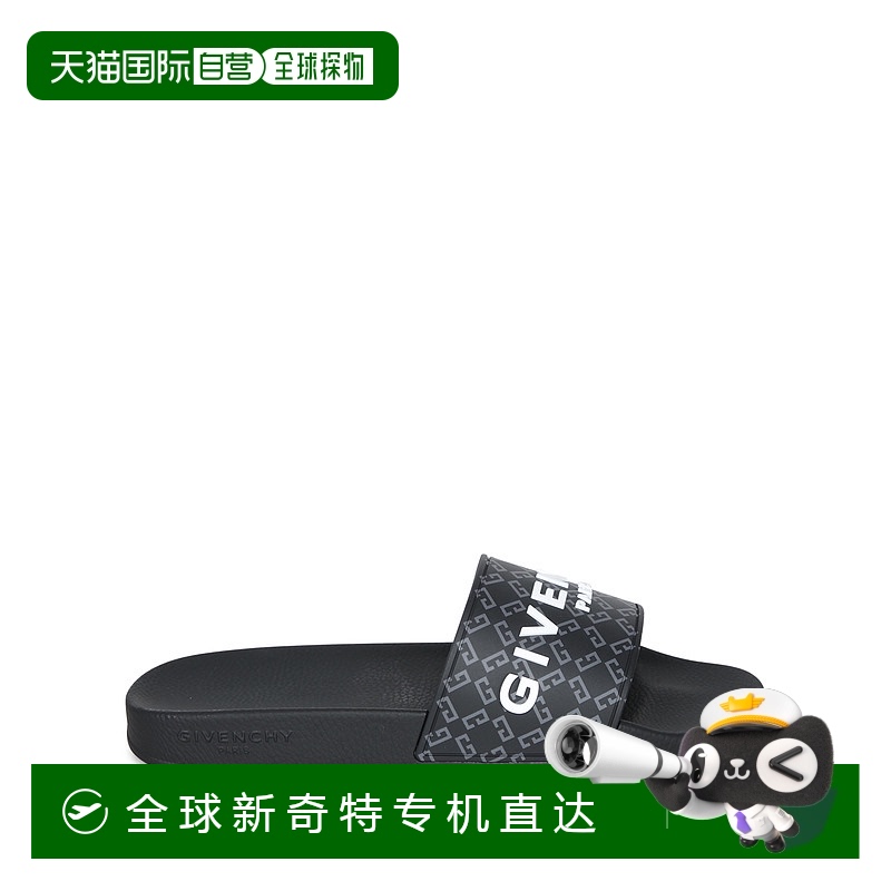1h可退 香港直邮GIVENCHY 男士拖鞋 BH301TH1UC001BLACK SS2025