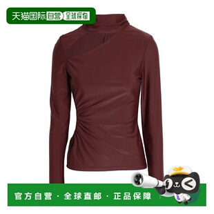 1h可退 香港直邮潮奢 Topshop 女士 T恤 brown棕色 舒适时尚