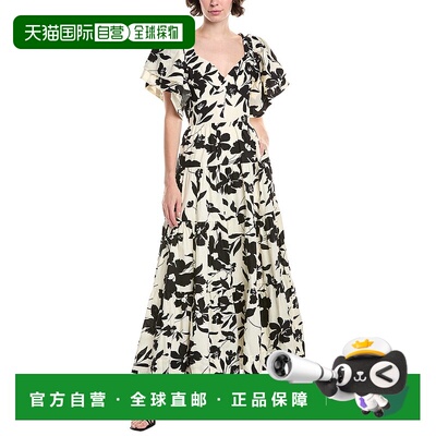 自营 Endless Rose Dramatic Print Maxi Dress - white 美国奥莱