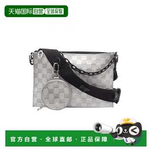 日本直邮中古LV路易威登男包B级9新shoulder bag斜挎包牛皮斜挎包