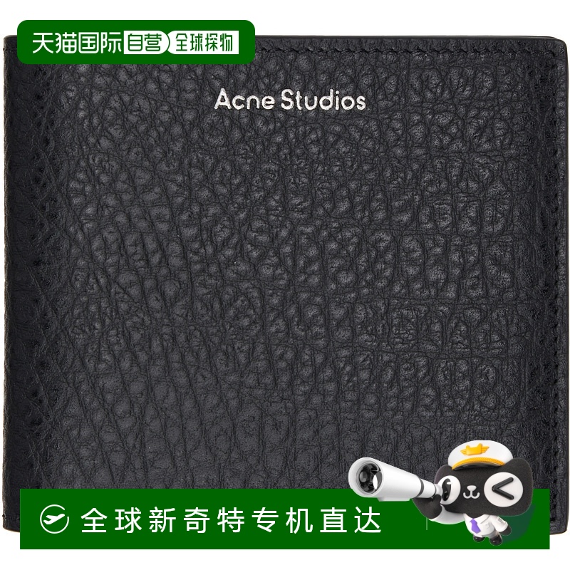 香港直邮Acne Studios 艾克妮 女士 黑色 Folded Leather 钱包 CG