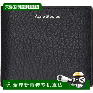 女士 Studios 钱包 香港直邮Acne Leather 黑色 艾克妮 Folded