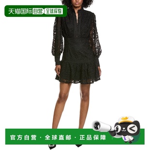 Remy black Embroidered Dress 美国奥莱直发 Mini 自营Bardot