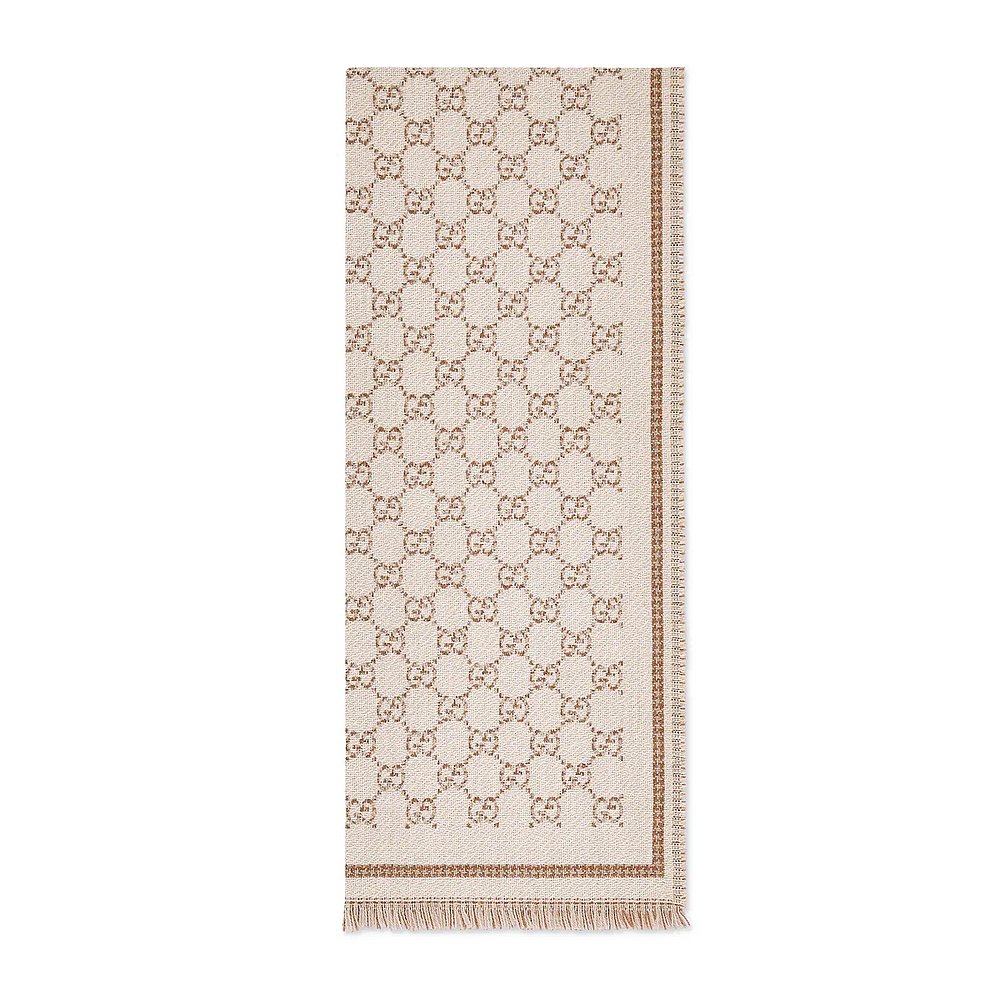 GUCCI 古驰 25秋冬 839035 3GAMQ 9778 女士 丝巾 GG羊毛围巾