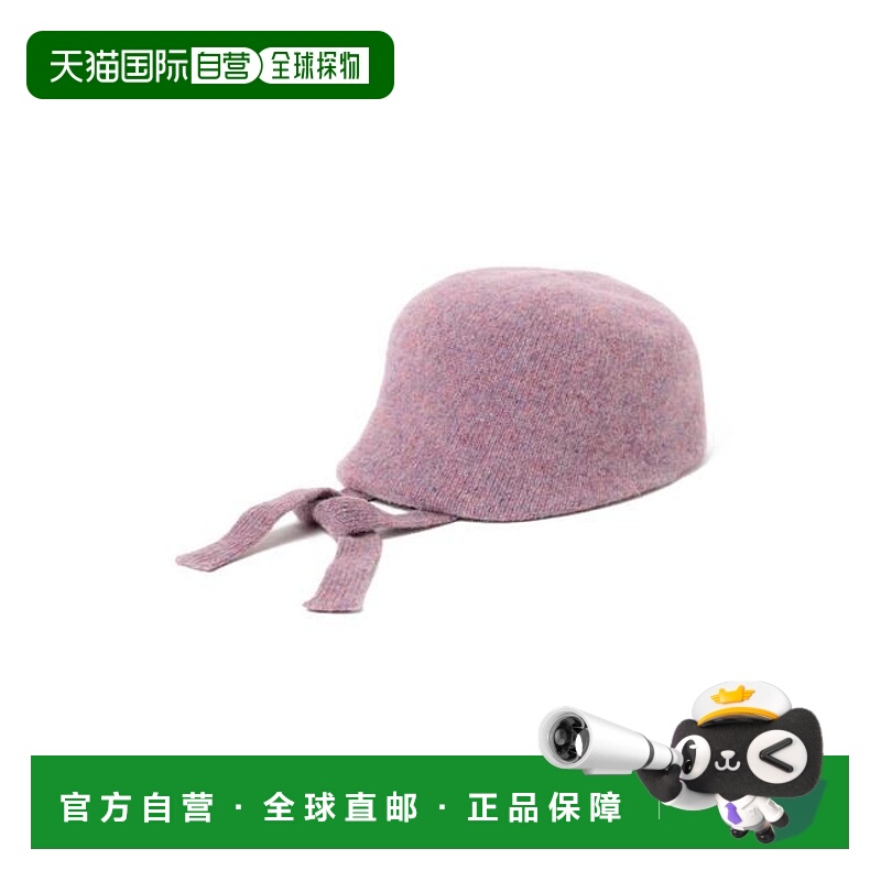 1h可退 日本直邮Ray BEAMS 羊毛混纺蝴蝶结帽帽子包头帽配饰