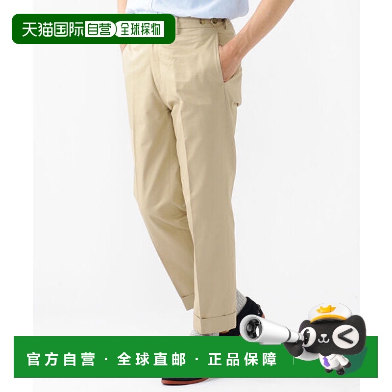 日本直邮BEAMS BEAMS PLUS 棉斜纹艾维脚踝剪裁长裤 [61951625]