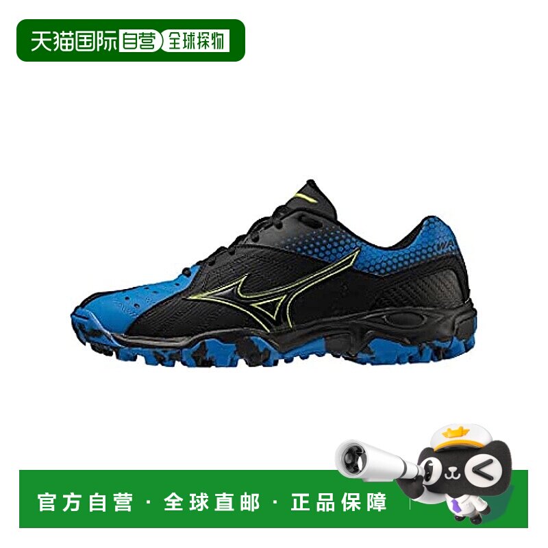 【日本直邮】Mizuno美津浓 手球球鞋 黑x黄x蓝  26.5cm 3E  X1GD1
