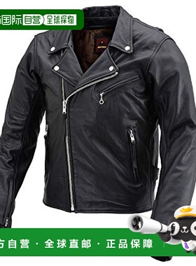 【日本直邮】Daytona 摩托车真皮夹克/防水DL-003黑色 男士L 1781