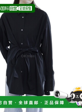 韩国直邮STUDIO NICHOLSON CONDELL 系带腰部衬衫 深海军蓝 (1095