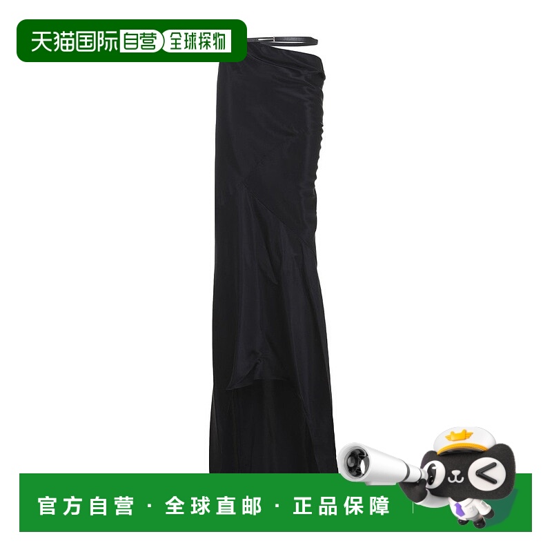 自营tom fordBlack Silk Midi Skirt - black 美国奥莱直发