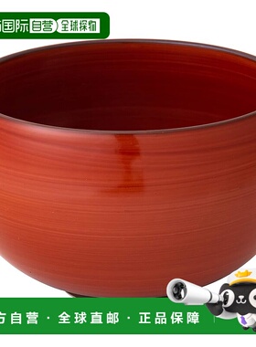 【日本直邮】西海陶器 碗 红色卷轴图案 直径15.5cm 85599新款