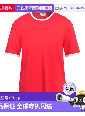 香港直邮潮奢 Thom Browne 汤姆 布朗 男士 T恤 red红色 舒适时尚