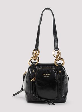 PRADA 女士手提包 1BB137VOOO2CYRF0002 SS2025 黑色