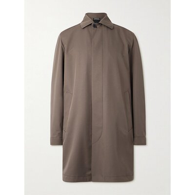 Zegna 杰尼亚 男士 Motorin 300cc 缎面斜纹布夹克 UFTC5A9FCT578