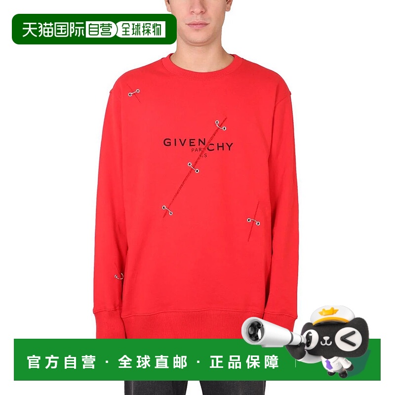 1h可退 香港直邮GIVENCHY 男士针织毛衣 BMJ0CR3Y6V600 AW2021 红