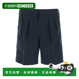 香港直邮Tom Ford 汤姆 福特 男士 海军蓝棉混纺百慕大短裤 SSL00