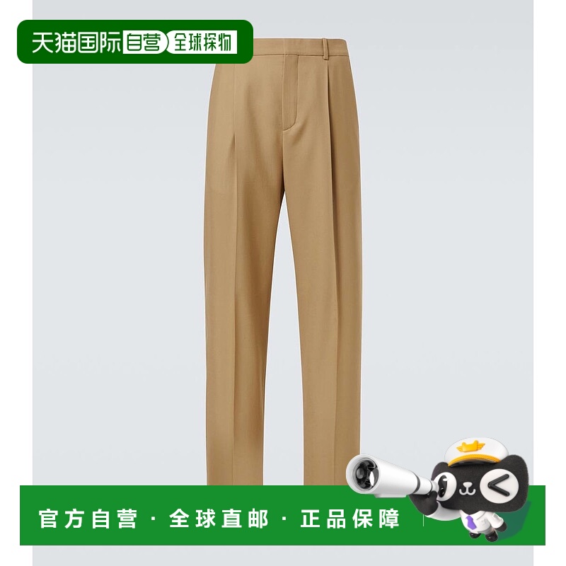 1h可退 香港直邮潮奢 Saint Laurent 圣罗兰 男士 高腰羊毛华达呢