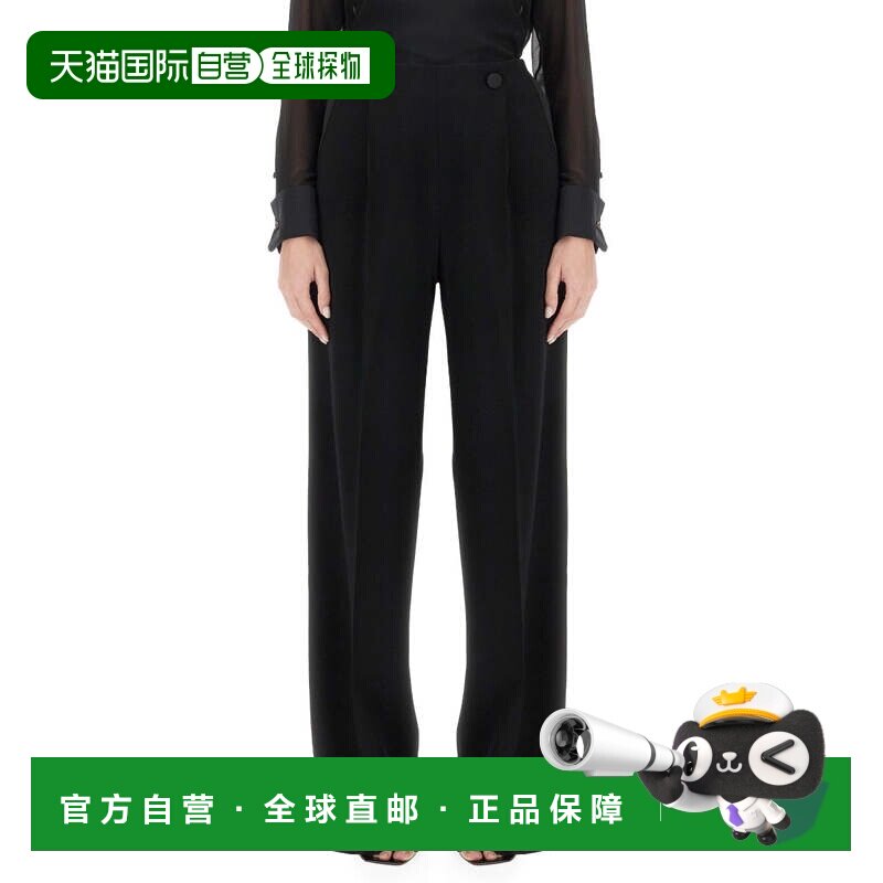 自营max maraTailored Long Pants in Smooth Triacetate Blend - - 实物图