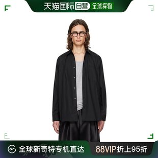 川久保玲 男士 Des GarÇons Comme 黑色翻领衬衫 香港直邮潮奢