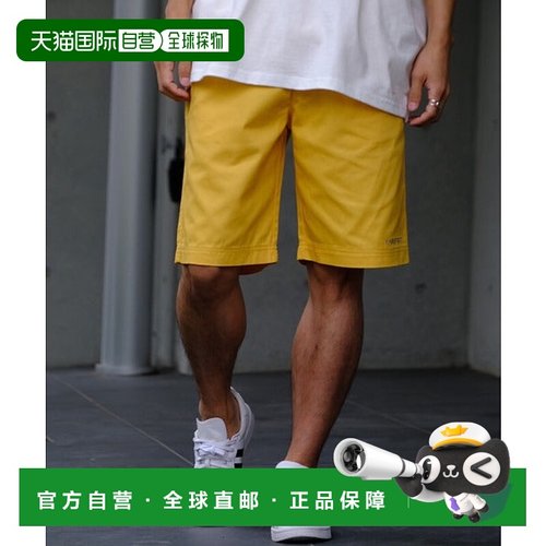 日本直邮CONVERSE 单处刺绣logo斜纹短款长裤 [75782155]