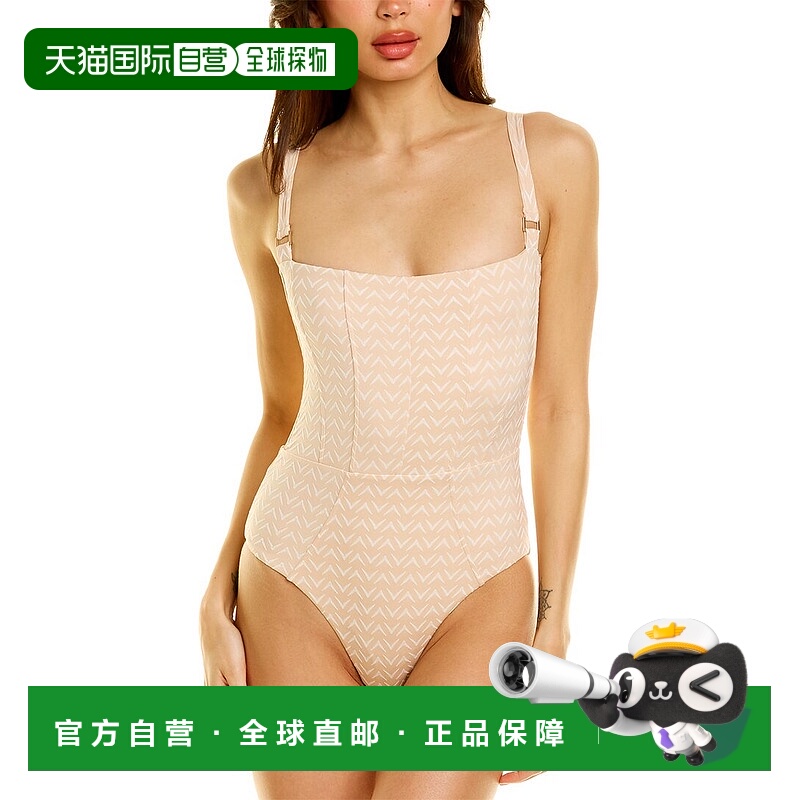 自营 Revel Rey Hunter 一件式 - 白色 美国奥莱直发泳衣