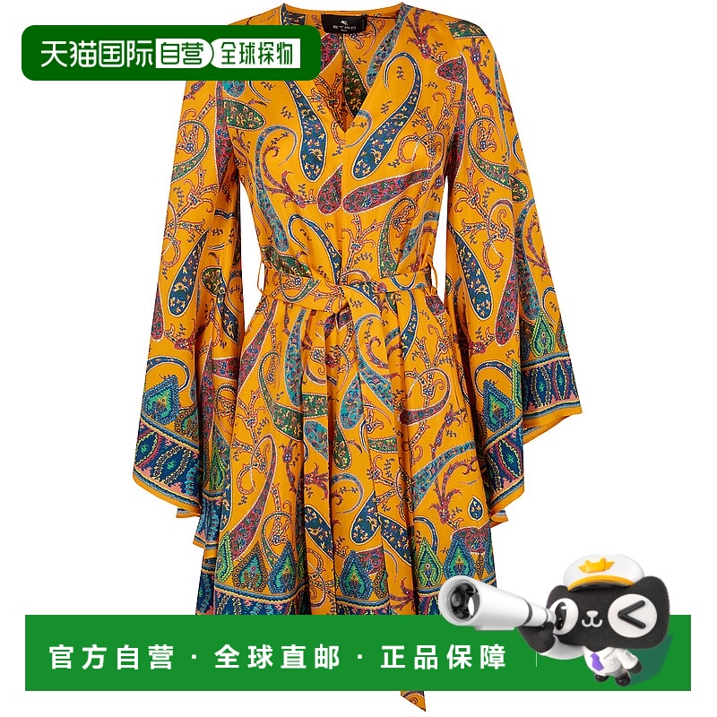 1h可退 香港直邮ETRO 女士连衣裙 WRHA0523AKG16X0851 SS2026 黄