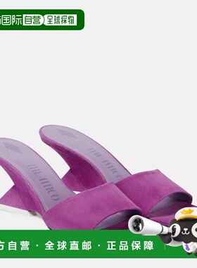 1h可退 香港直邮The Attico 女士 Cheope 60 绒面革凉拖拖鞋凉鞋