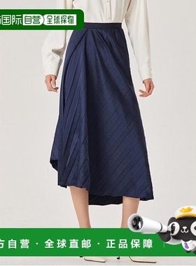 韩国直邮compagna 缎面斜襟聚拢长裙_CACS1-WQS050女装