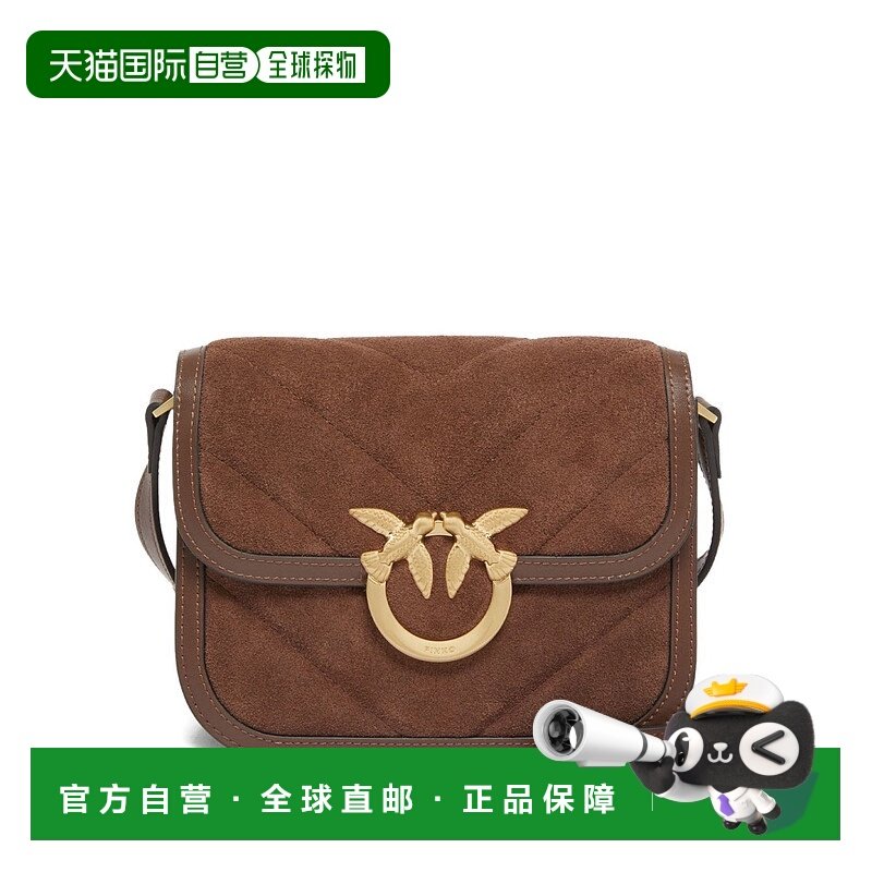 香港直邮PINKO 女士斜挎包 104297A2JHL74V AW2025 棕色 Love Bir