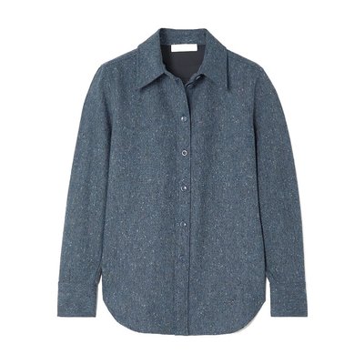 Chloe 蔻依 女士 长袖羊毛花呢衬衫 C22AHT16065