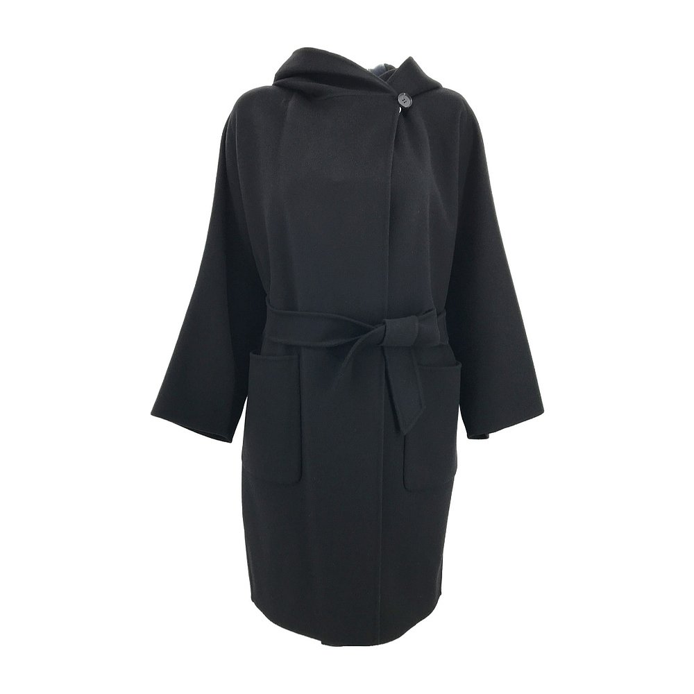 MAX MARA 女士外套 1086036906008 AW2021 黑色 连帽大衣