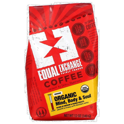 香港直发Equal Exchange公平交易咖啡豆醇香饱满粒粒分明340g烘焙