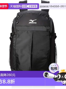 【日本直邮】Mizuno美津浓 双肩背包 40L C3JDB901 黑色皮革